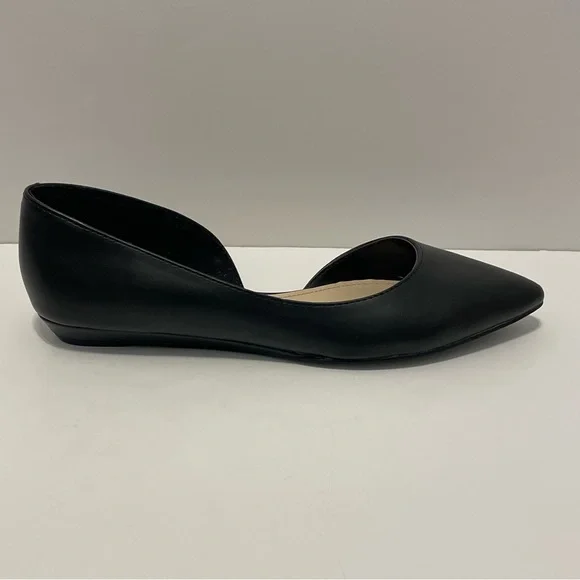 Nine West Saige d'Orsay Women’s Black Ballet Flats Size Size 7.5 Pointed Toe - Picture 9 of 15